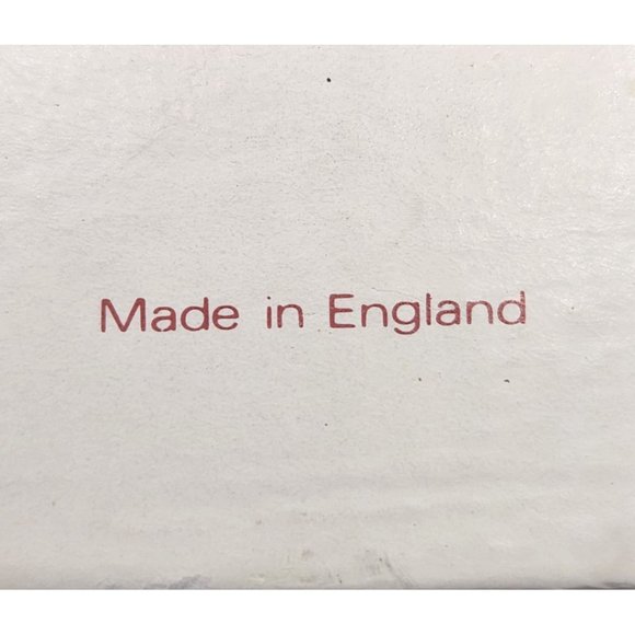 English Life Set Of Six 6 Coasters Christmas Horn Green Boxed Made In England - Picture 4 of 6